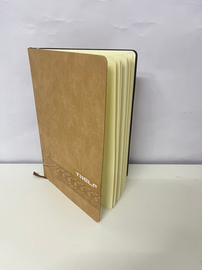 THELF Vintage Textured Notebook with Beige Lined Pages, Essential for Office, Study, Journaling & Gifting