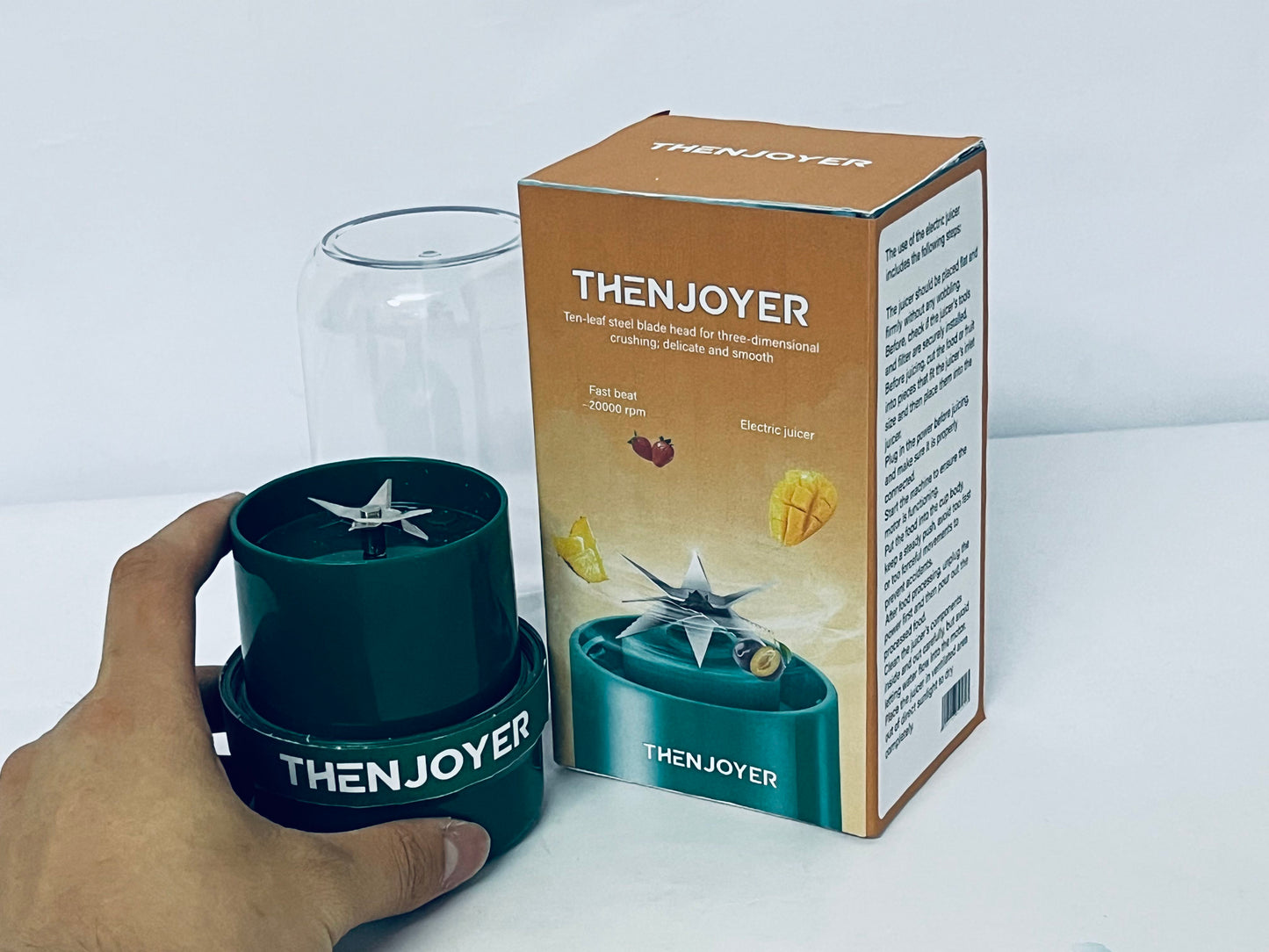 THENJOYER Juicer Machines, Fit Whole Fruits & Vegetables Easy to Clean, High Juice Yield