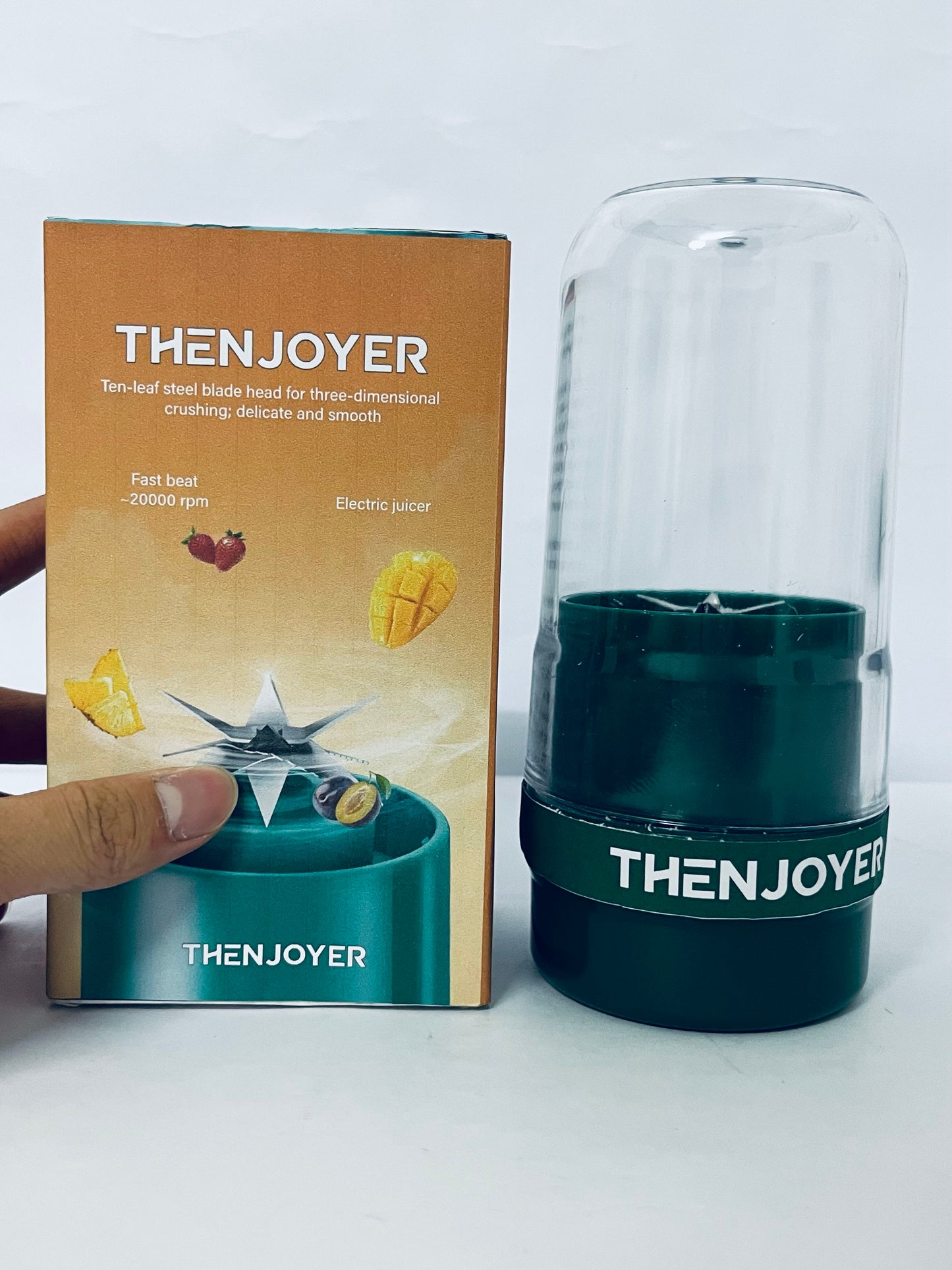THENJOYER Juicer Machines, Fit Whole Fruits & Vegetables Easy to Clean, High Juice Yield