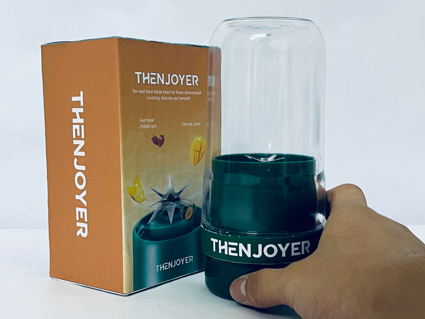 THENJOYER Juicer Machines, Fit Whole Fruits & Vegetables Easy to Clean, High Juice Yield