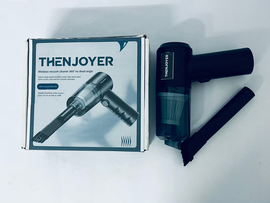 THENJOYER Mini Vacuum Cleaner, Cordless Car Vacuum, 17500PA High Suction, 3 in 1 Handheld Vacuum, Vacuuming, Blowing, Inflating, Deflation, Portable Vaccum with HEPA Filter for Cars,Desktop,Home