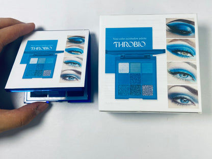 THROBIO 9-pan blue eyeshadow palette