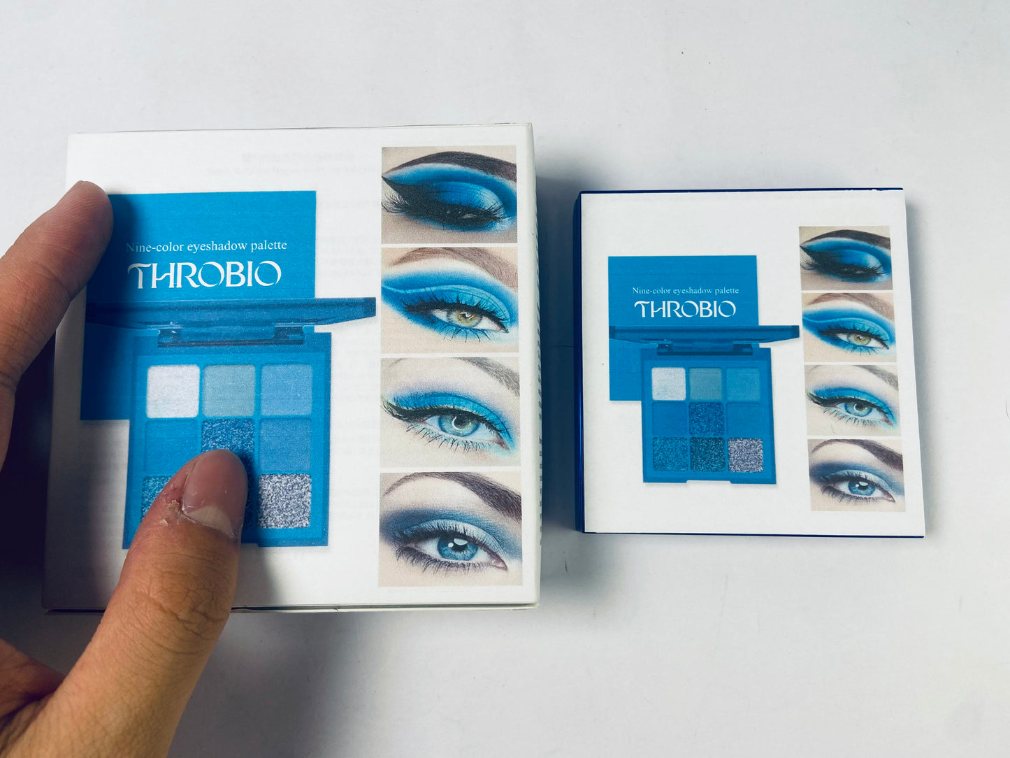 THROBIO 9-pan blue eyeshadow palette