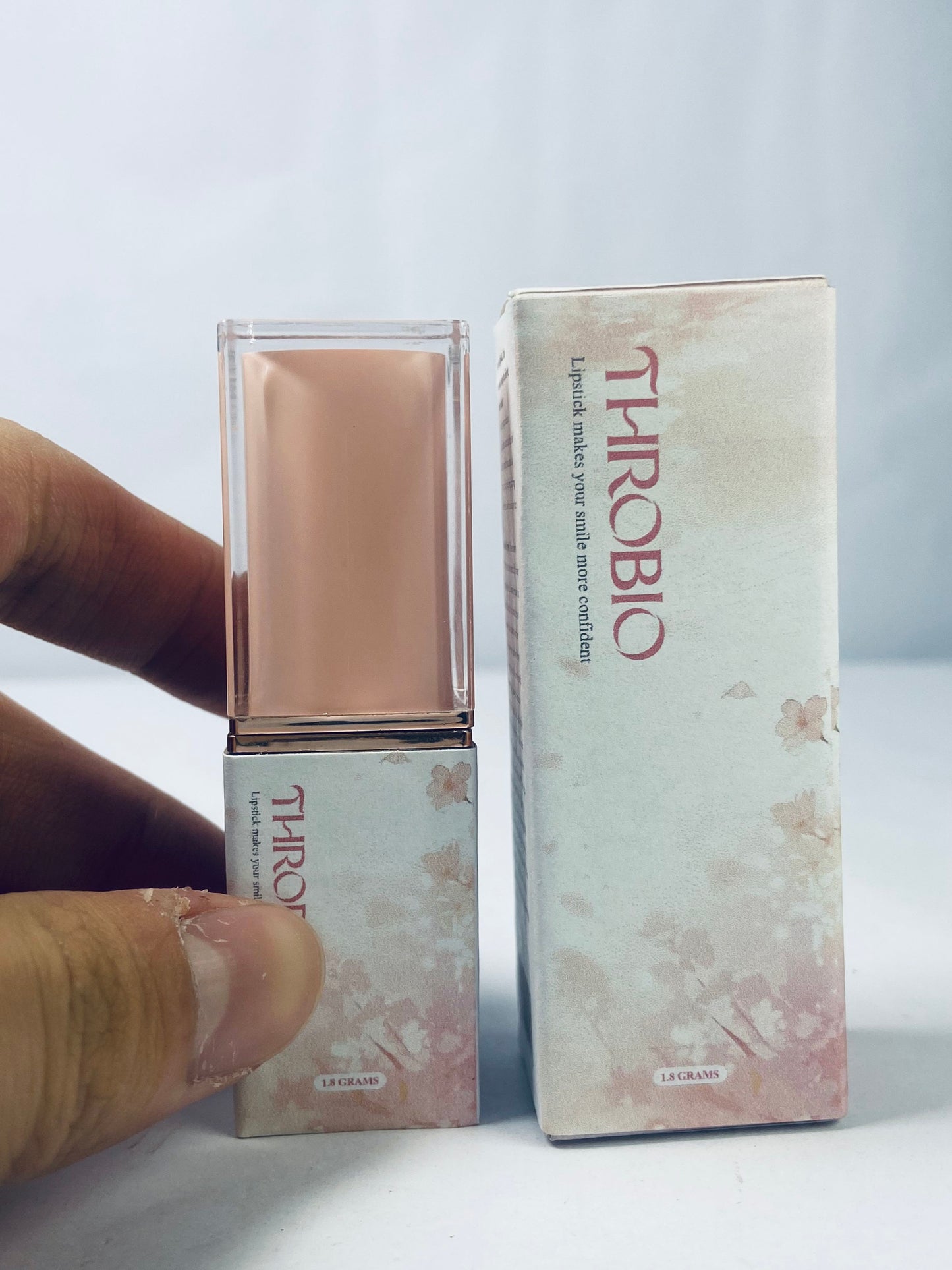THROBIO Color Lipstick, Shimmer, Bronzed Peach