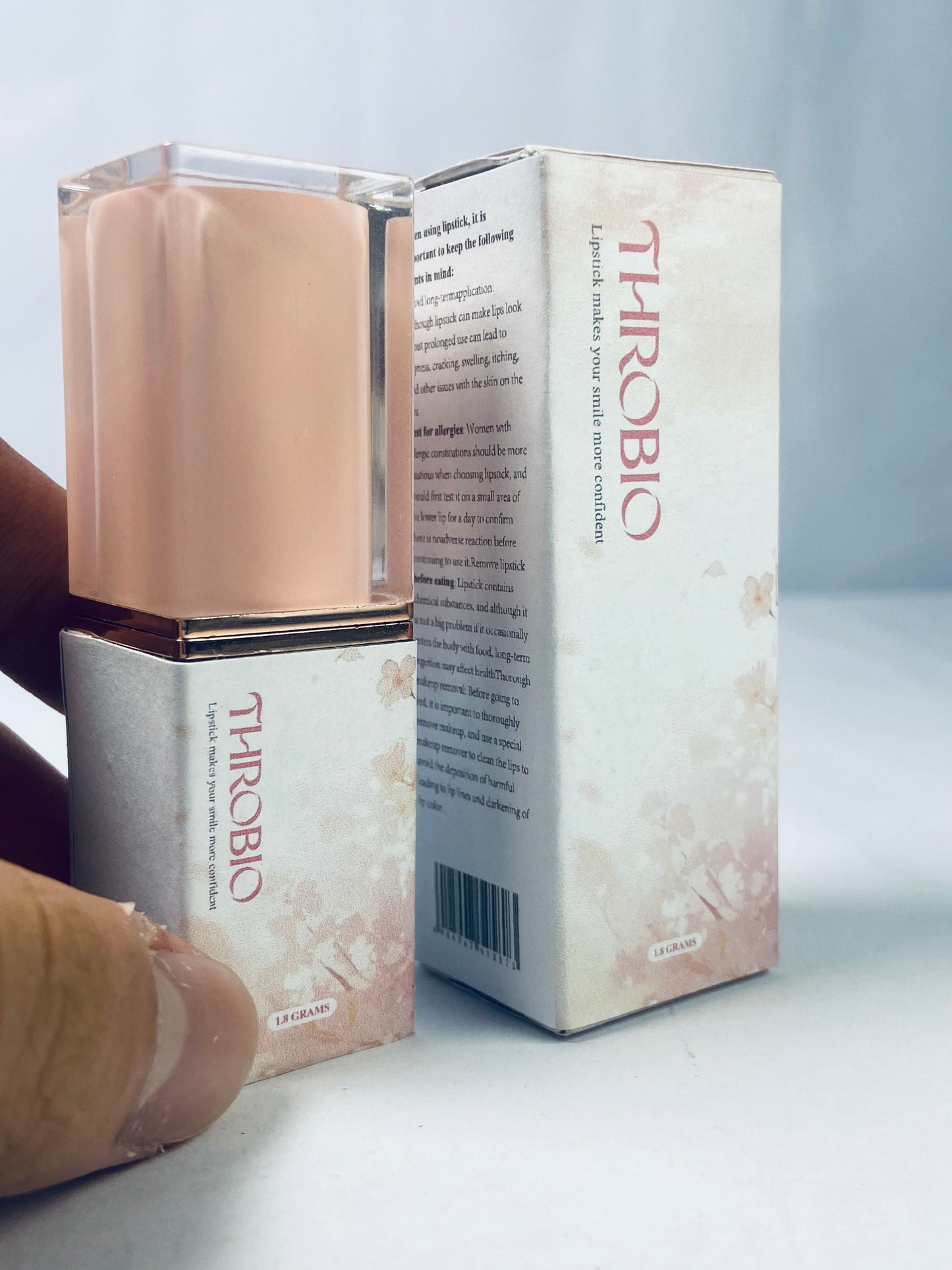 THROBIO Color Lipstick, Shimmer, Bronzed Peach
