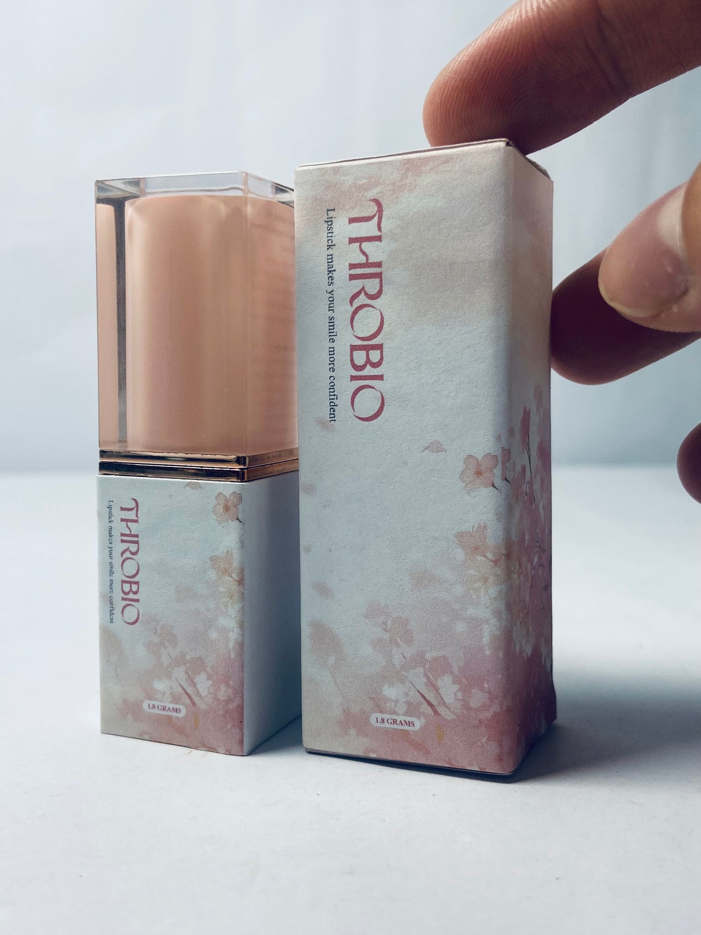 THROBIO Color Lipstick, Shimmer, Bronzed Peach