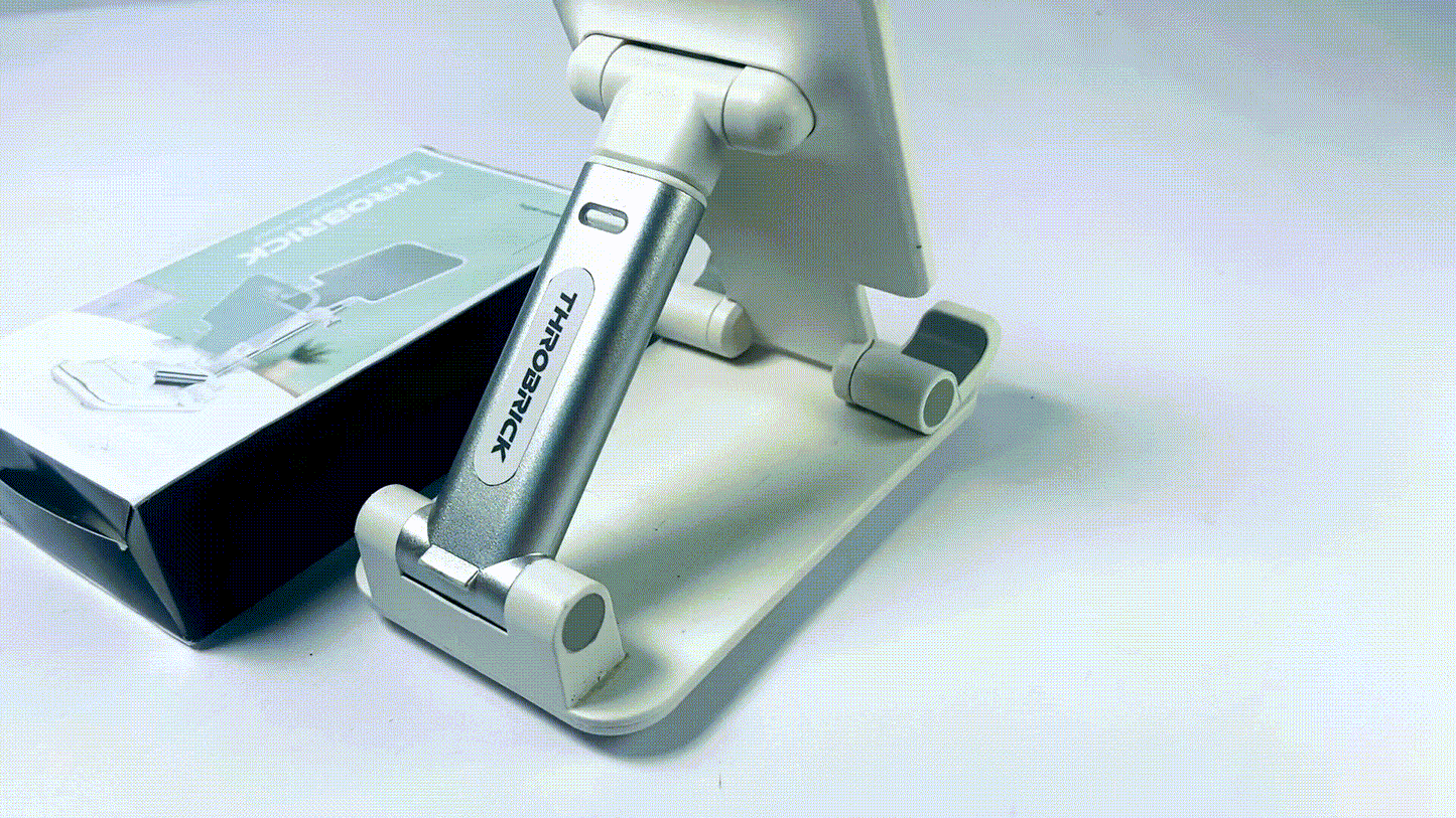 THROBRICK Universal Smartphone Mount Holder. Rotates 360° for Vertical & Horizontal Adjustments. Secure Grip for All Phones