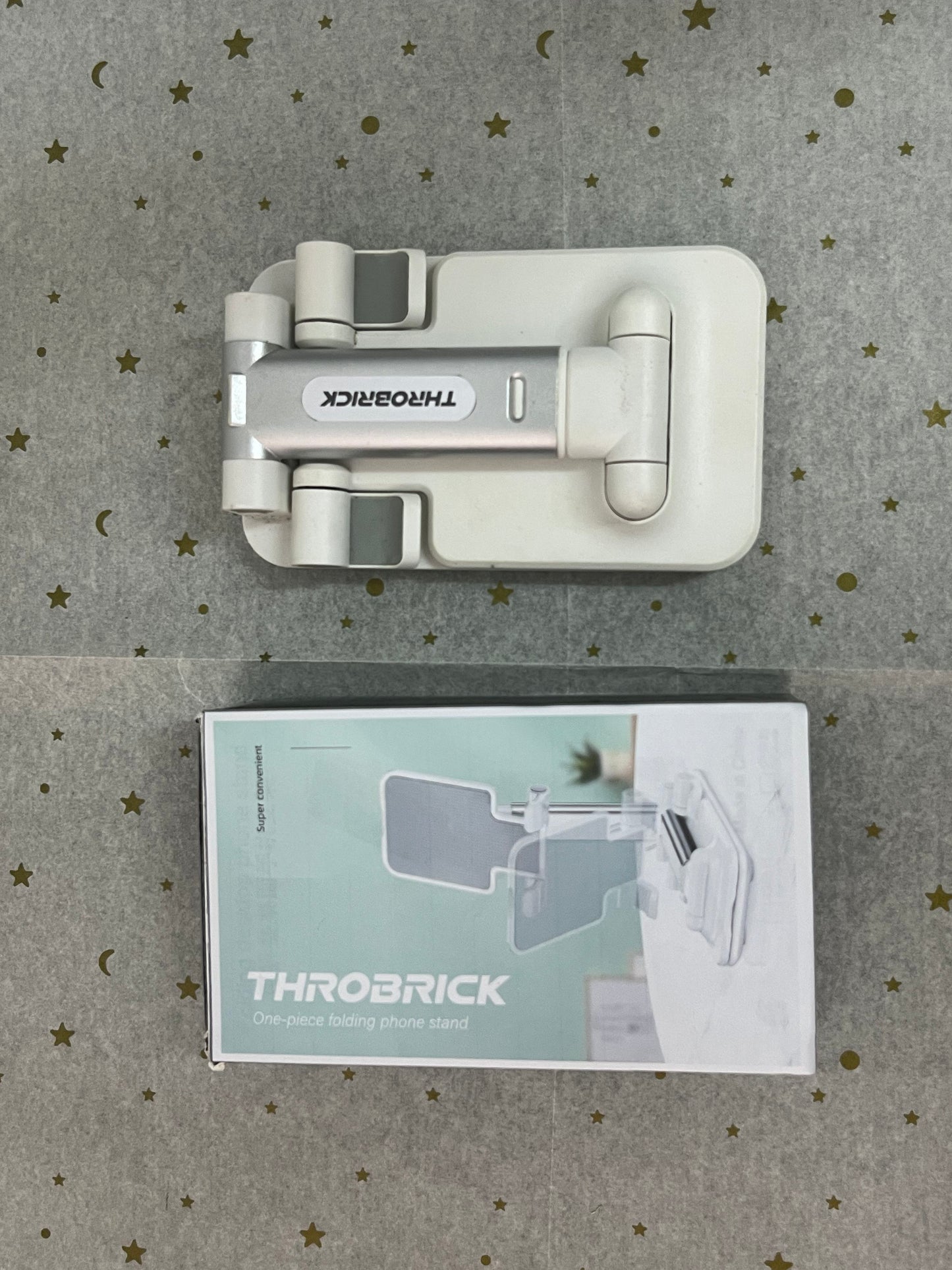 THROBRICK Universal Smartphone Mount Holder. Rotates 360° for Vertical & Horizontal Adjustments. Secure Grip for All Phones