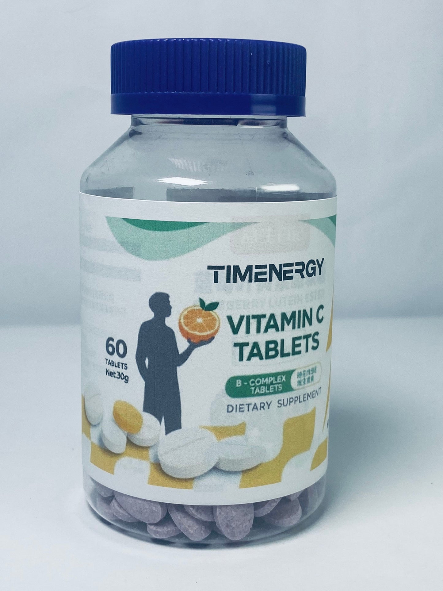 TIMENERGY Vitamin C 30g, Dietary Supplement for Immune Support,60 Tablets,60 Day Supply