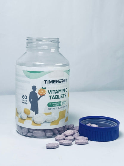 TIMENERGY Vitamin C 30g, Dietary Supplement for Immune Support,60 Tablets,60 Day Supply