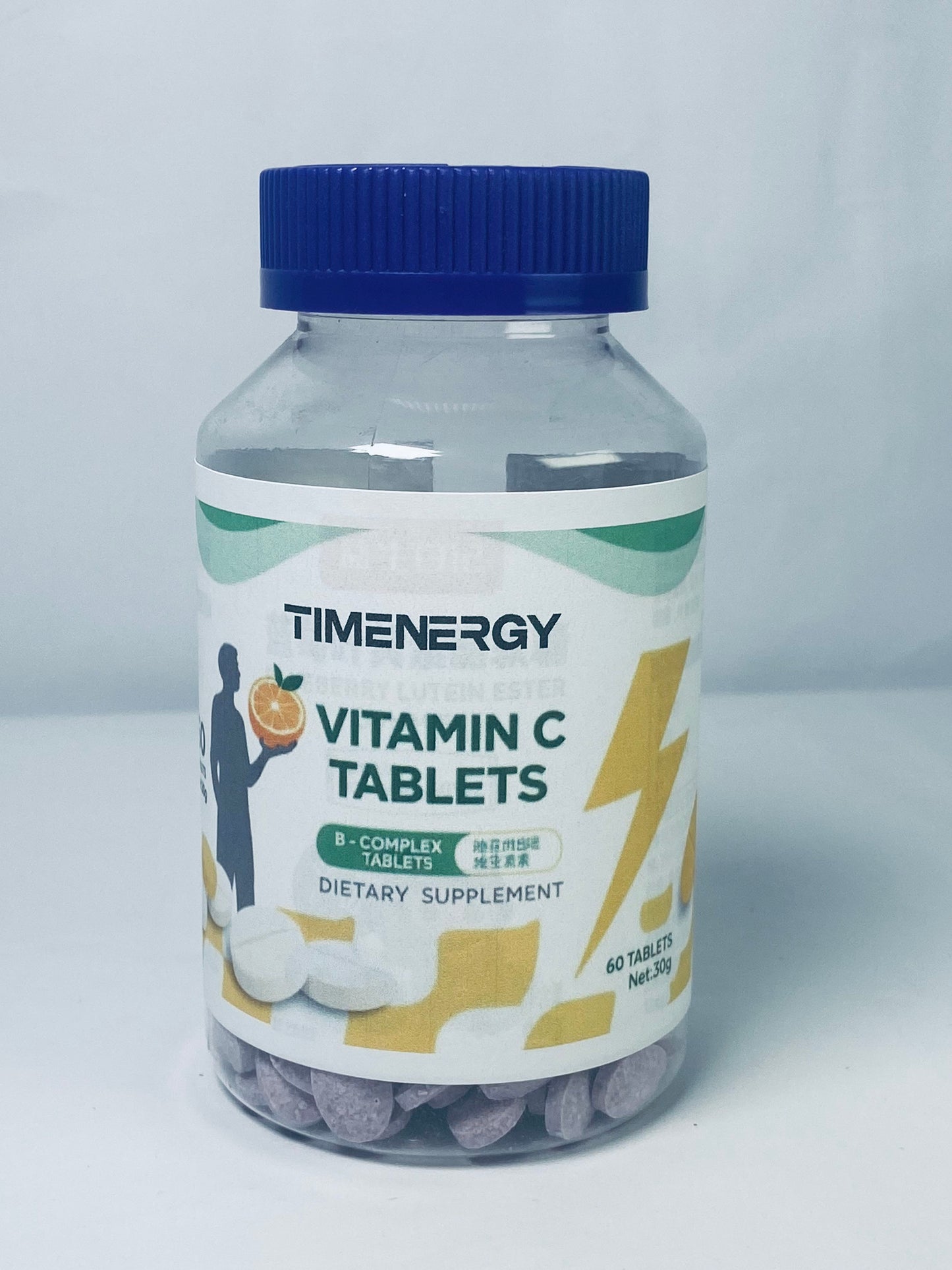 TIMENERGY Vitamin C 30g, Dietary Supplement for Immune Support,60 Tablets,60 Day Supply