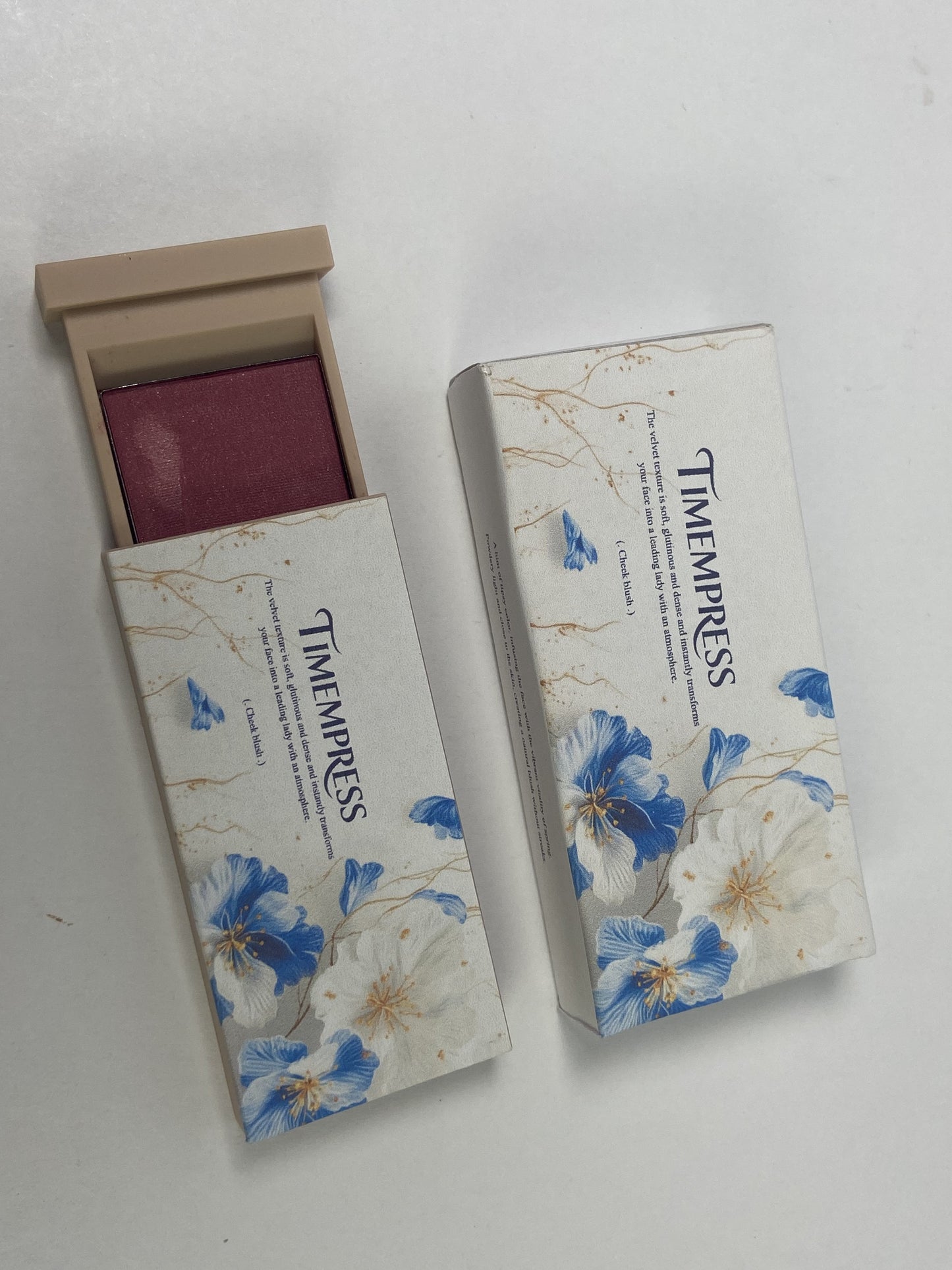TIMEMPRESS Blusher Lovely Blusher Glowing & Natural Powder Blush with Long-Lasting Sebum Control Easy Application Perfect for Gift