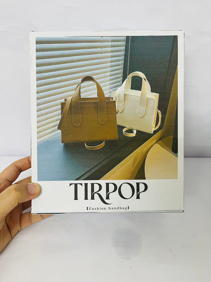 TIRPOP White Suede Handbag Purses Tote Bags for Women