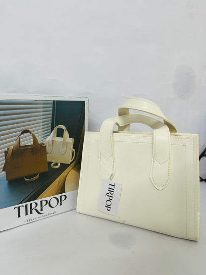 TIRPOP White Suede Handbag Purses Tote Bags for Women