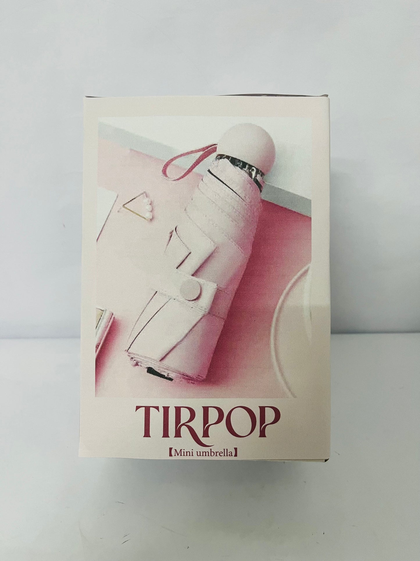TIRPOP Mini Travel Umbrella with Case – Lightweight Sun & Rain Parasol, Compact Pocket Size for Backpack or Purse, UV Protection for Kids, Girls, Boys, and Women – Small Folding Travel Essential