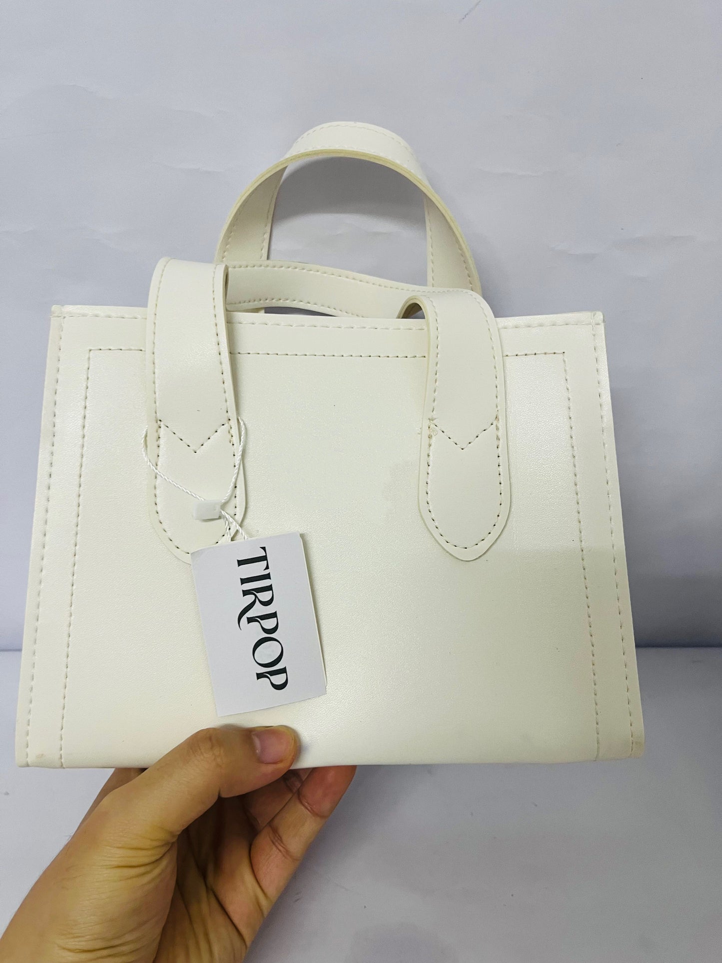 TIRPOP White Suede Handbag Purses Tote Bags for Women