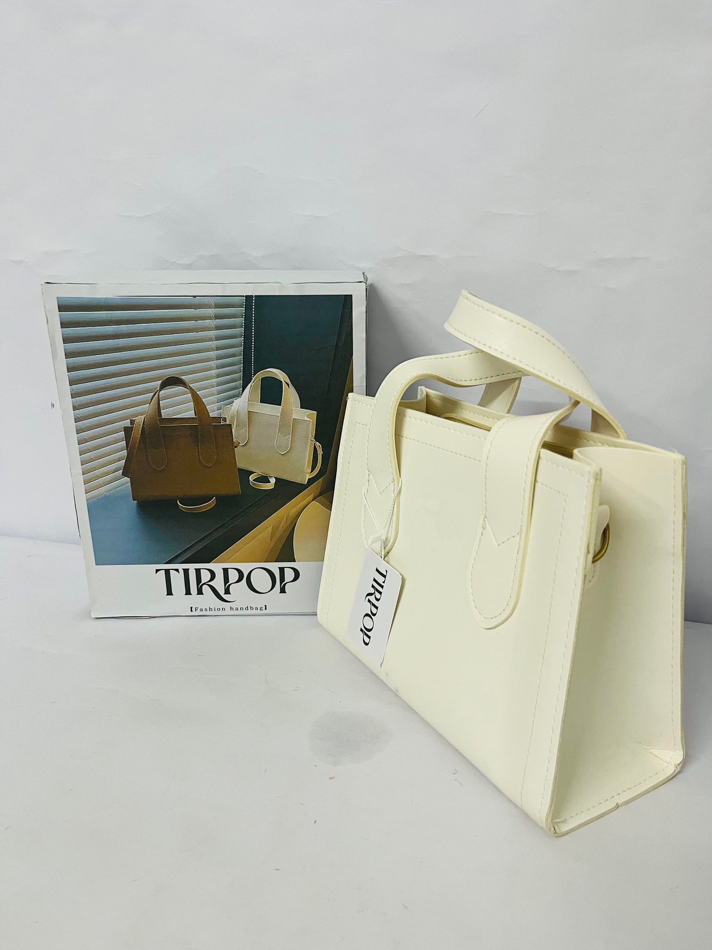 TIRPOP White Suede Handbag Purses Tote Bags for Women