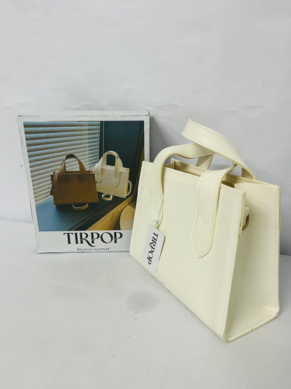 TIRPOP White Suede Handbag Purses Tote Bags for Women