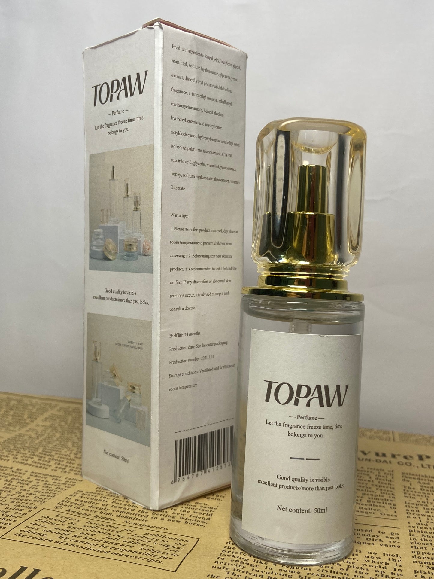 TOPAW Beauty Perfumes with a mysterious sense of confident 50ml