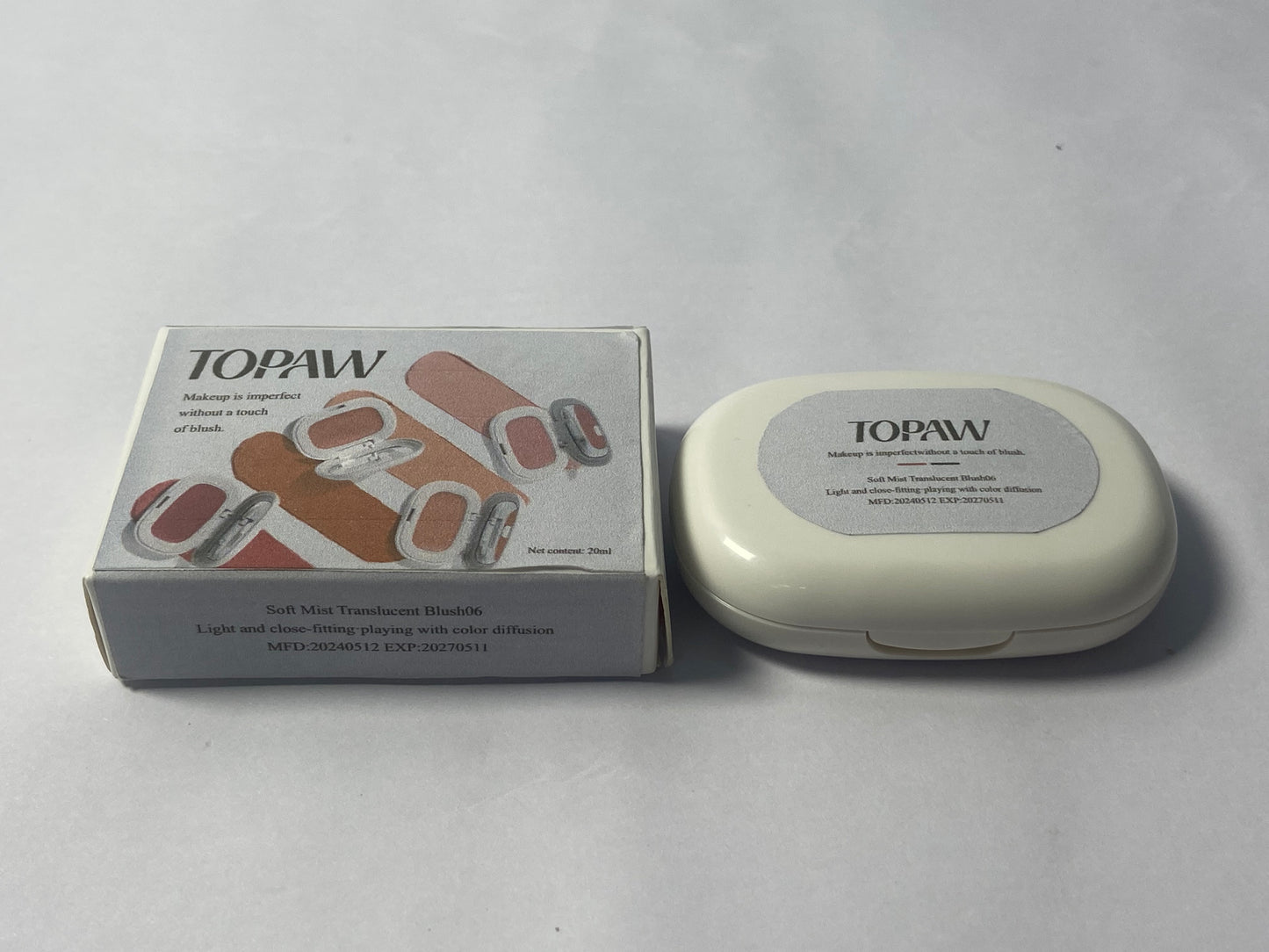 TOPAW Blusher, Lightweight, Smooth, Blendable, Long-lasting All-Day Face Enhancing Makeup Color