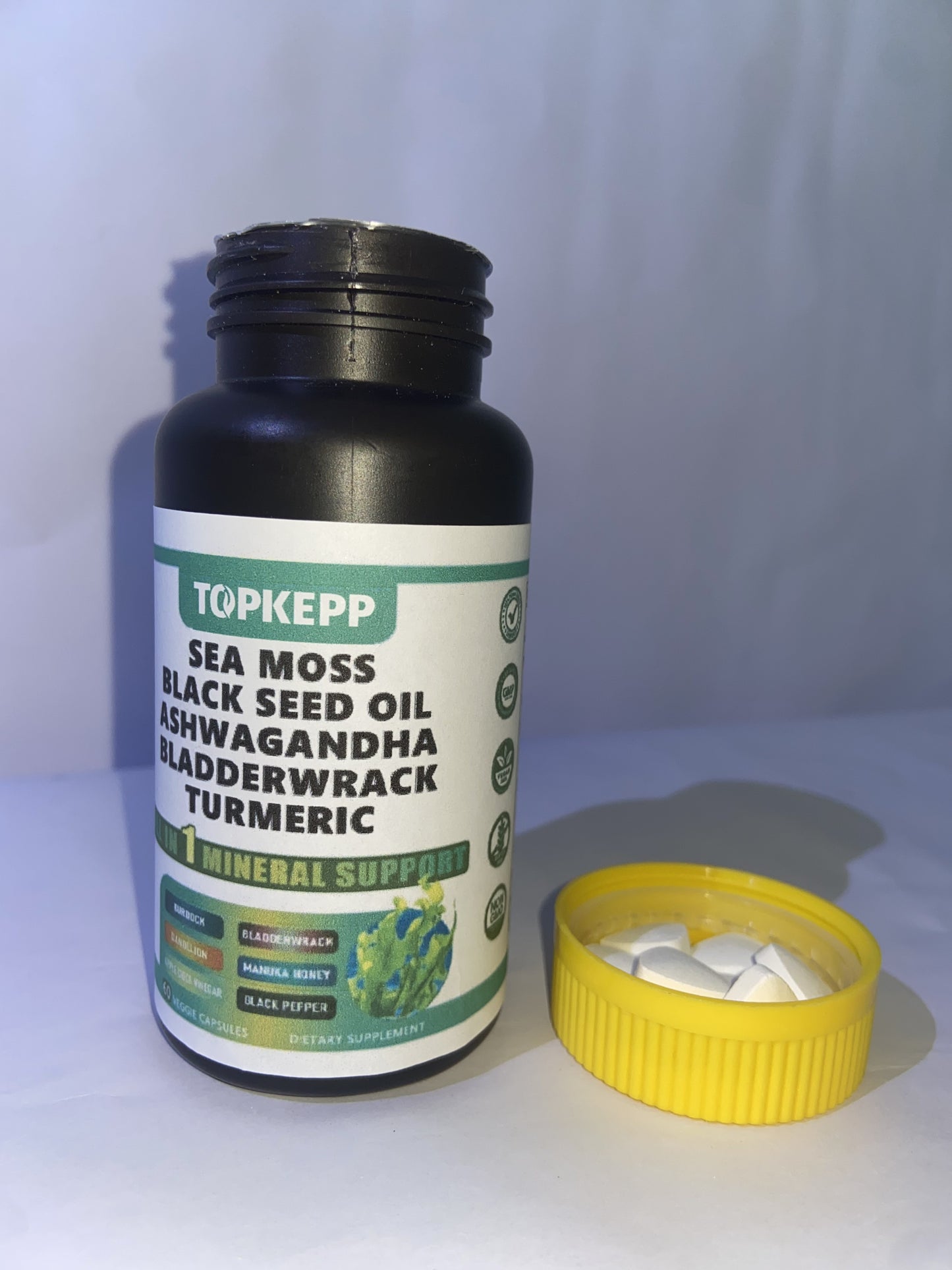 TOPKEPP Fruits & Veggies Supplement - Whole Food Natural Superfoods - Supports Energy Levels,for Women & Men - 60ct