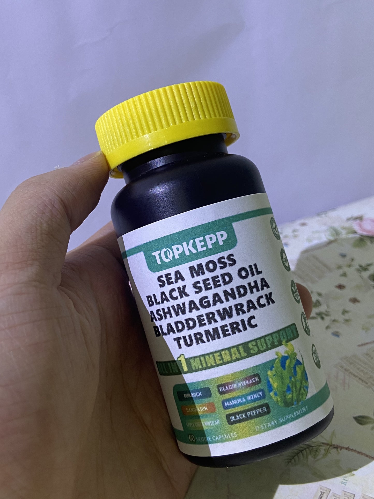 TOPKEPP Fruits & Veggies Supplement - Whole Food Natural Superfoods - Supports Energy Levels,for Women & Men - 60ct