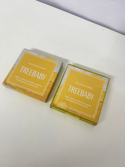 TREEBABY Gilded Warm Yellow 9-Color Eyeshadow Palette Versatile Item for Atmosphere Eye Makeup