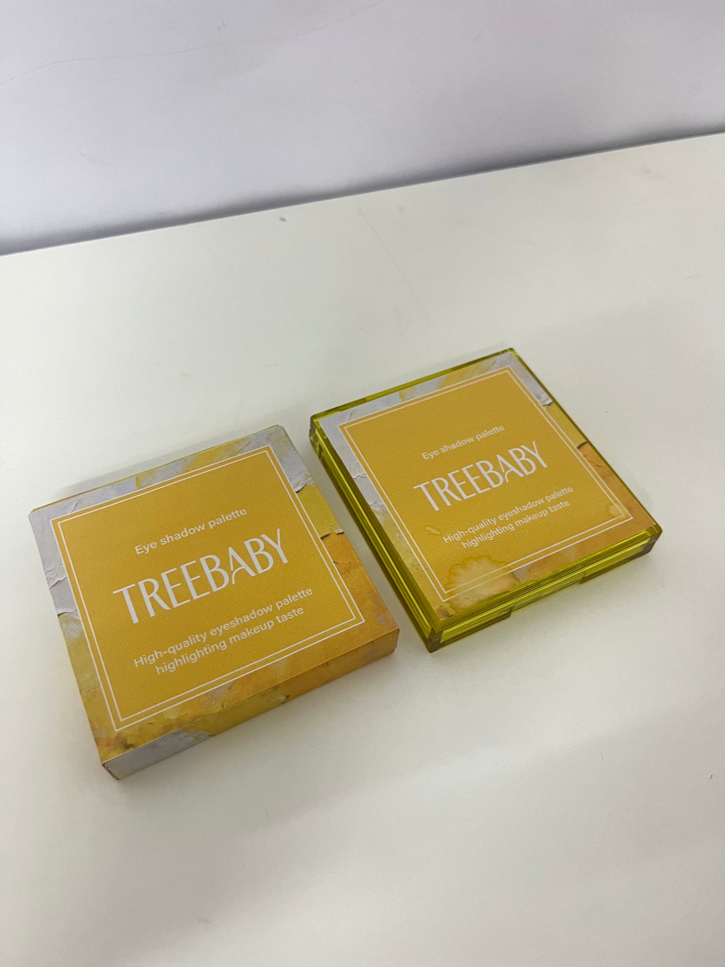 TREEBABY Gilded Warm Yellow 9-Color Eyeshadow Palette Versatile Item for Atmosphere Eye Makeup