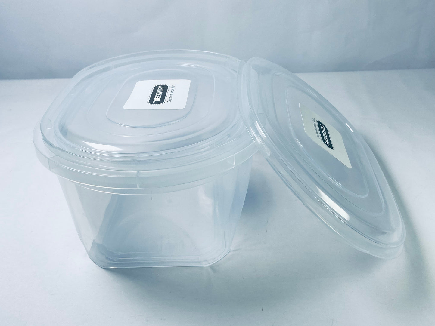 TREEFAIRY Oval Food Grade Storage Box Food Storage Container Clear