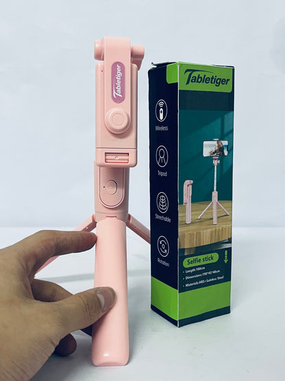 Tabletiger Selfie sticks Selfie Stick Travel Tripod for Cell Phone with Remote Control and Phone Holder, Extendable Selfie Stick ,Tripod for Video Recording