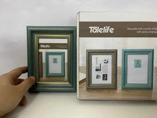 [Talelife Picture frames]-Vintage Distressed Picture Frame - American Country Style Tabletop & Wall-Mountable Frame