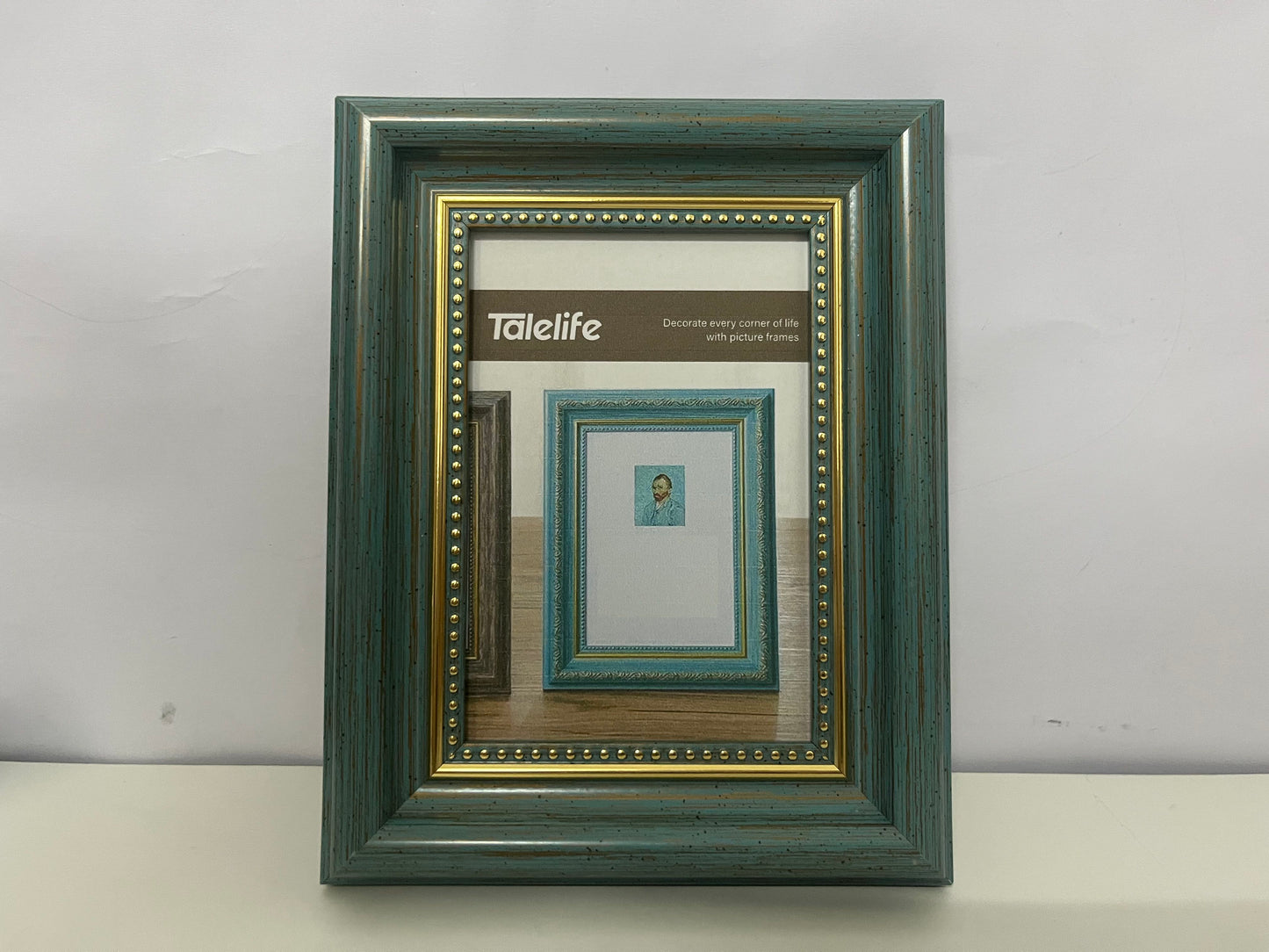 [Talelife Picture frames]-Vintage Distressed Picture Frame - American Country Style Tabletop & Wall-Mountable Frame
