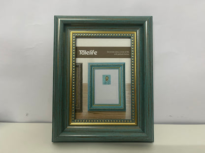 [Talelife Picture frames]-Vintage Distressed Picture Frame - American Country Style Tabletop & Wall-Mountable Frame