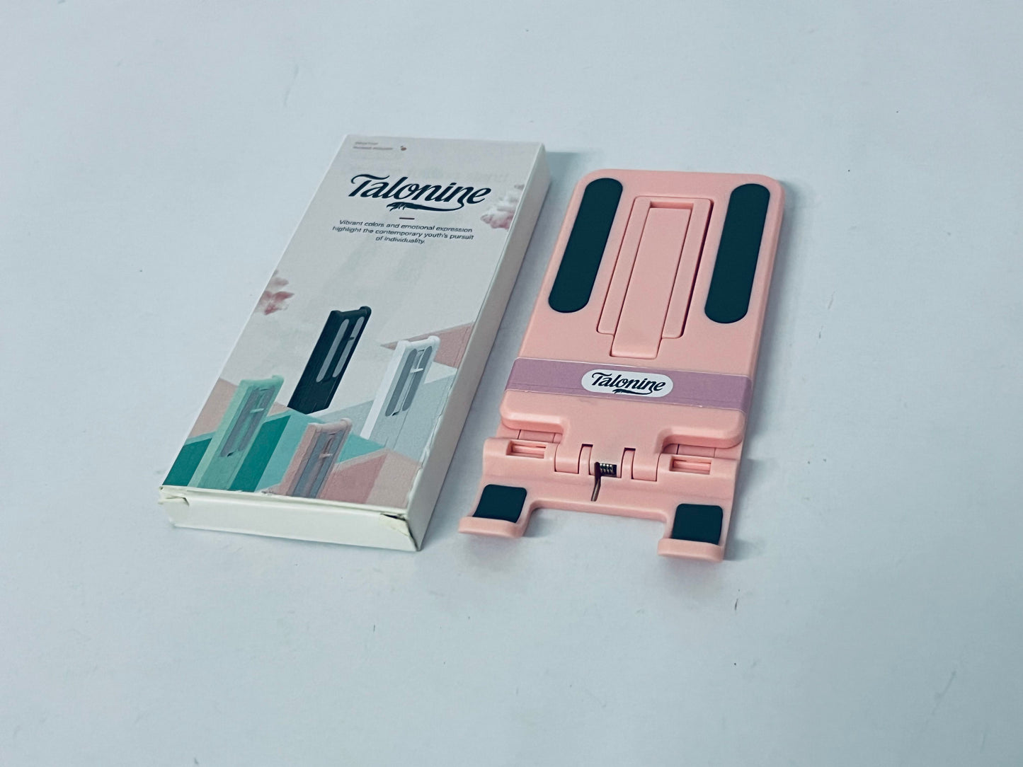 Talonine Mobile Phone Holder Table Holder Bracket Adjustable Desktop Stand Foldable Universal Mobile Stand Convenient(Pink)