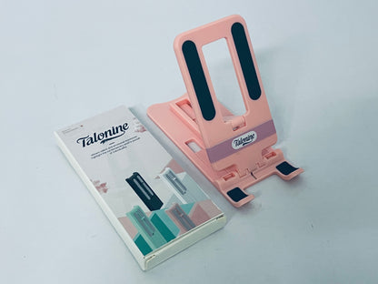 Talonine Mobile Phone Holder Table Holder Bracket Adjustable Desktop Stand Foldable Universal Mobile Stand Convenient(Pink)