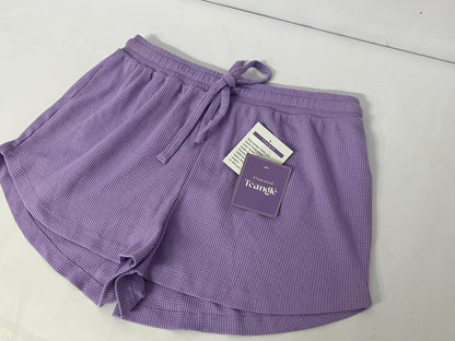 Teangle Pants Purple Waffle Casual Shorts - A Summer Choice for Comfort and Fashion
