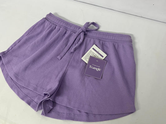 Teangle Pants Purple Waffle Casual Shorts - A Summer Choice for Comfort and Fashion