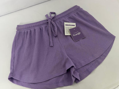 Teangle Pants Purple Waffle Casual Shorts - A Summer Choice for Comfort and Fashion