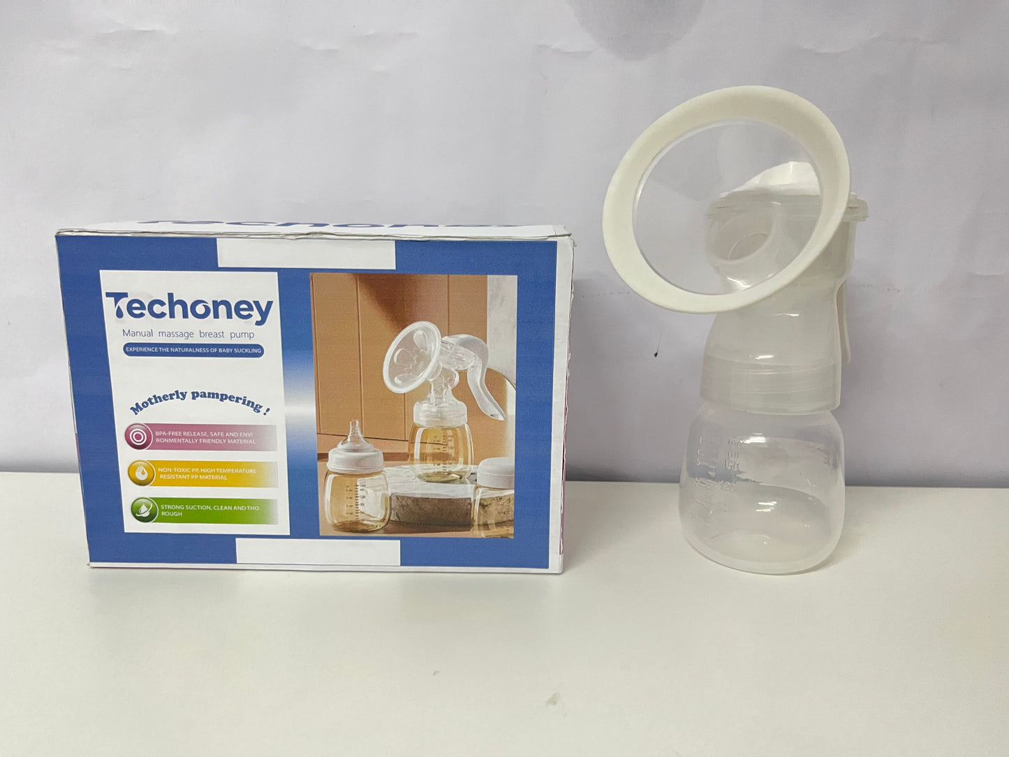 【Techoney Manual Massage Breast Pump】—— Gentle & Safe Companion for Breastfeeding Mothers
