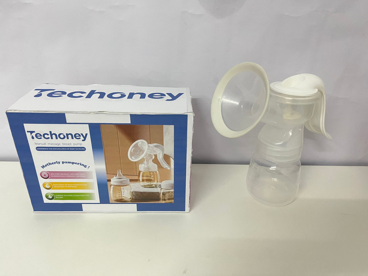 【Techoney Manual Massage Breast Pump】—— Gentle & Safe Companion for Breastfeeding Mothers