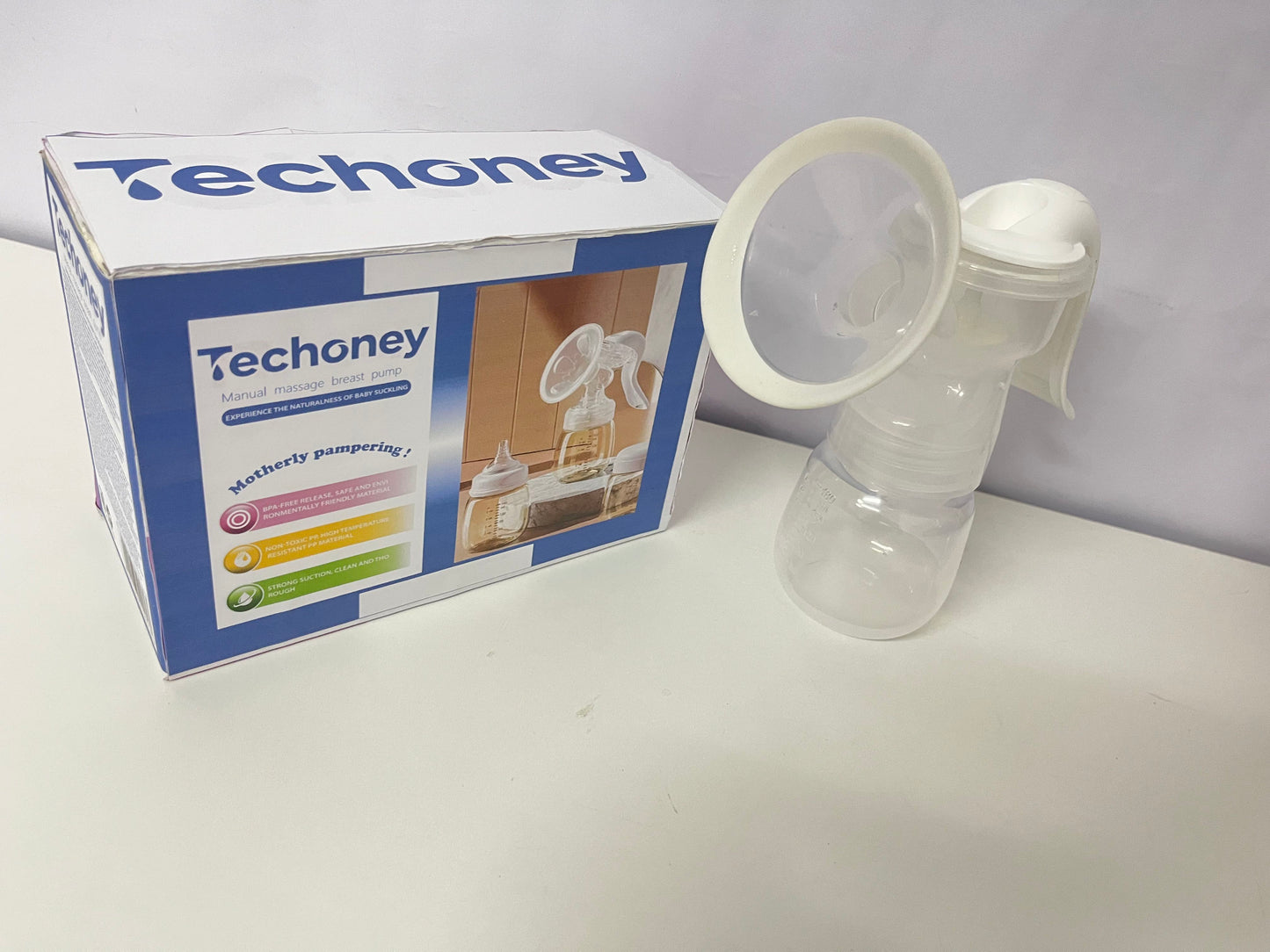【Techoney Manual Massage Breast Pump】—— Gentle & Safe Companion for Breastfeeding Mothers