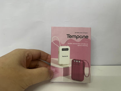 Tempcne Mini Digital Display Portable Power Bank A Compact & High-Capacity Charging Essential for Travel