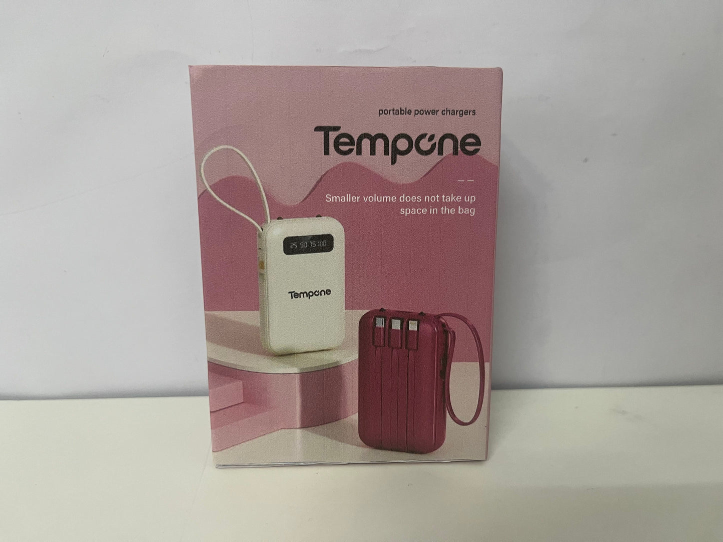 Tempcne Mini Digital Display Portable Power Bank A Compact & High-Capacity Charging Essential for Travel