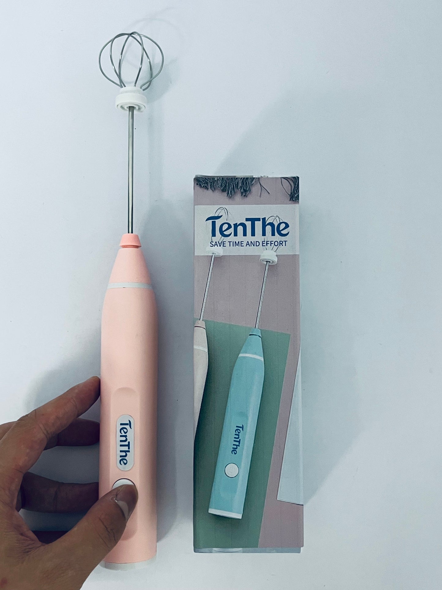 TenThe Mini Mixer Handheld,Cordless Electric Beater Whisk for Egg, Milk, Coffee and Baby Food,Strong Three Speed Adjustable