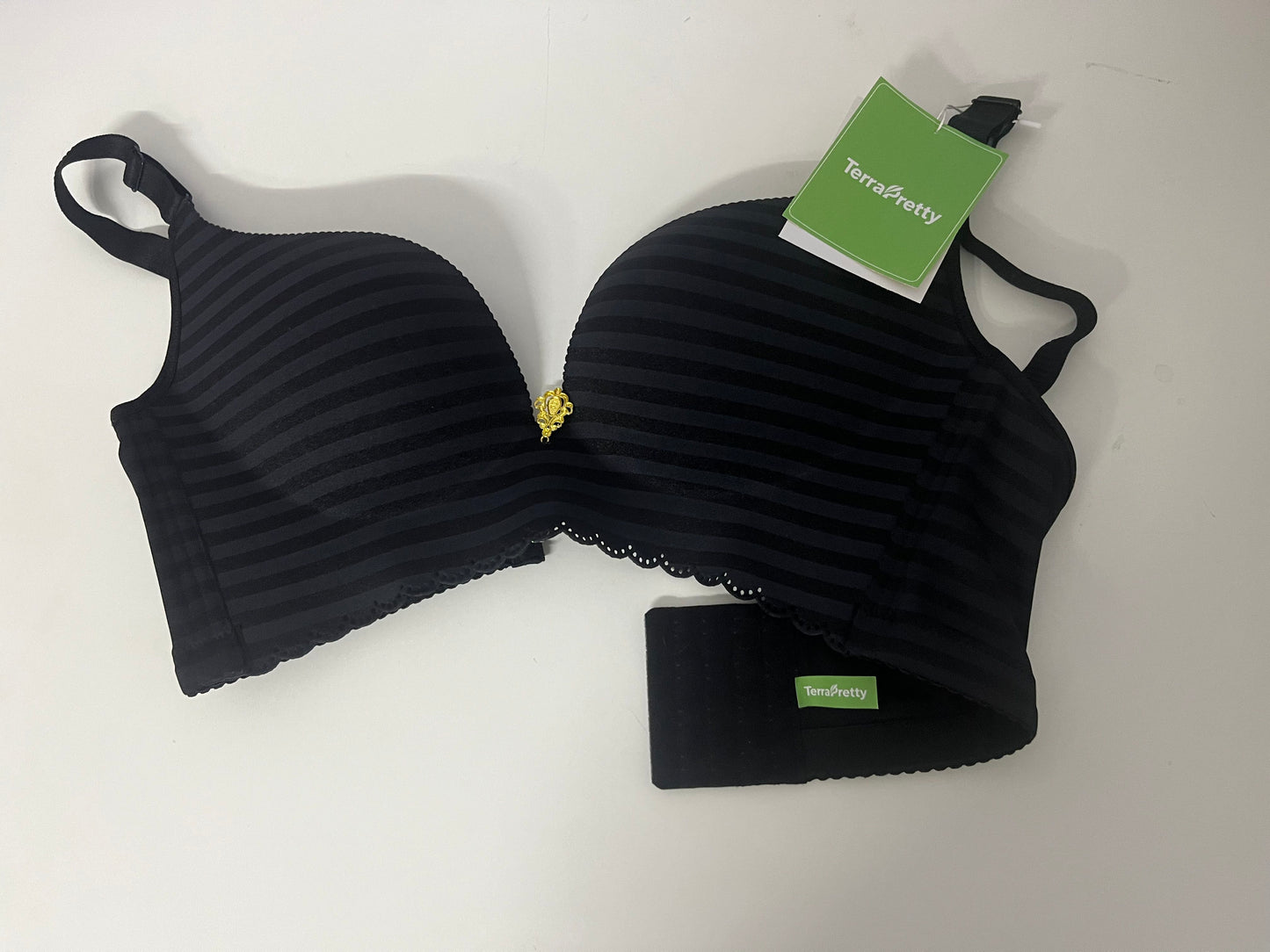 TerraPretty Striped Padded Bra Comfortable & Skin-Friendly Shaping & Slimming Invisible Support for Daily Styling