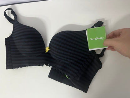 TerraPretty Striped Padded Bra Comfortable & Skin-Friendly Shaping & Slimming Invisible Support for Daily Styling