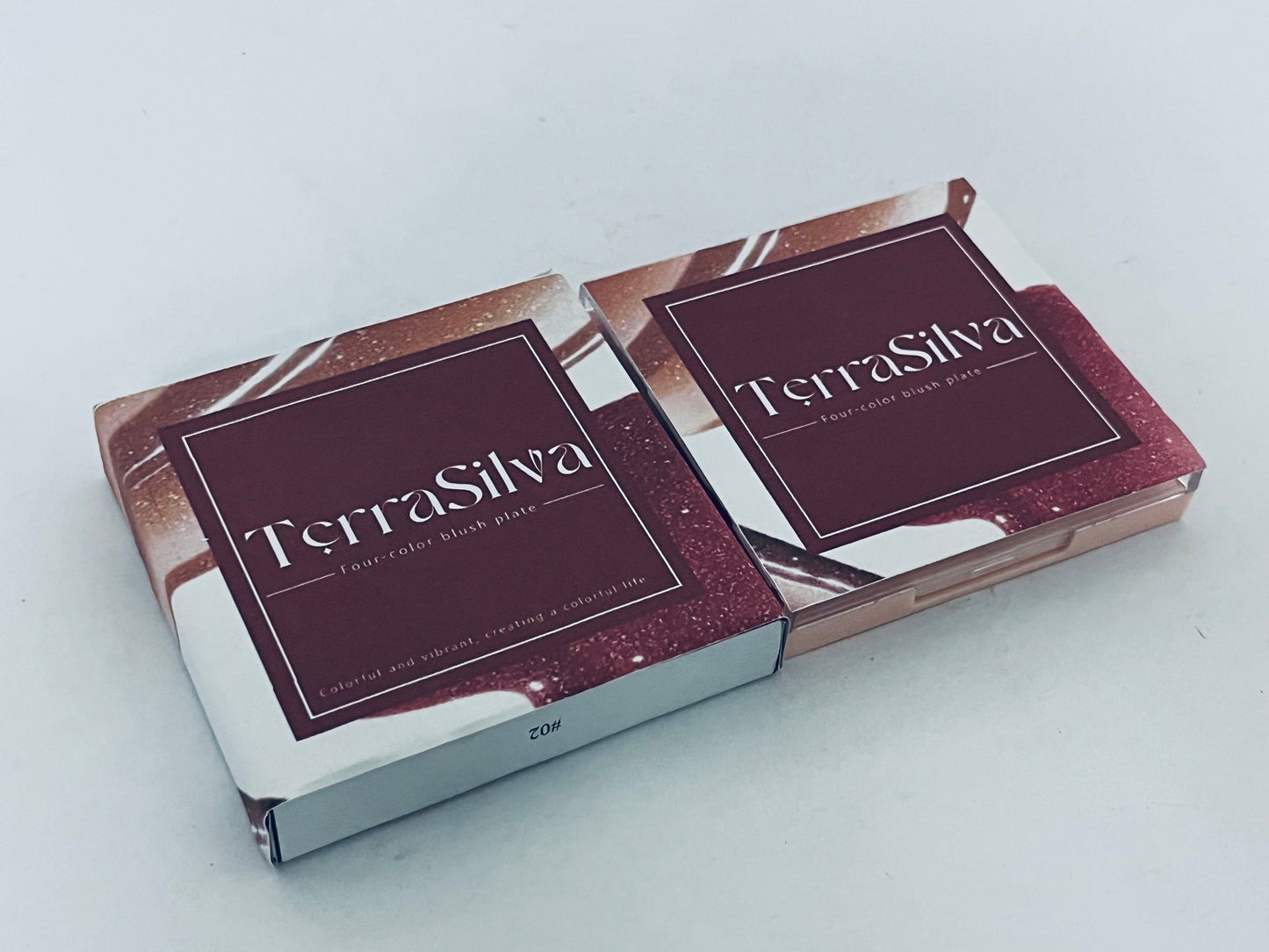 TerraSilva Powder Blush 4 colors, Lightweight, Smooth, Blendable, Long-lasting All-Day Face Enhancing Makeup Color