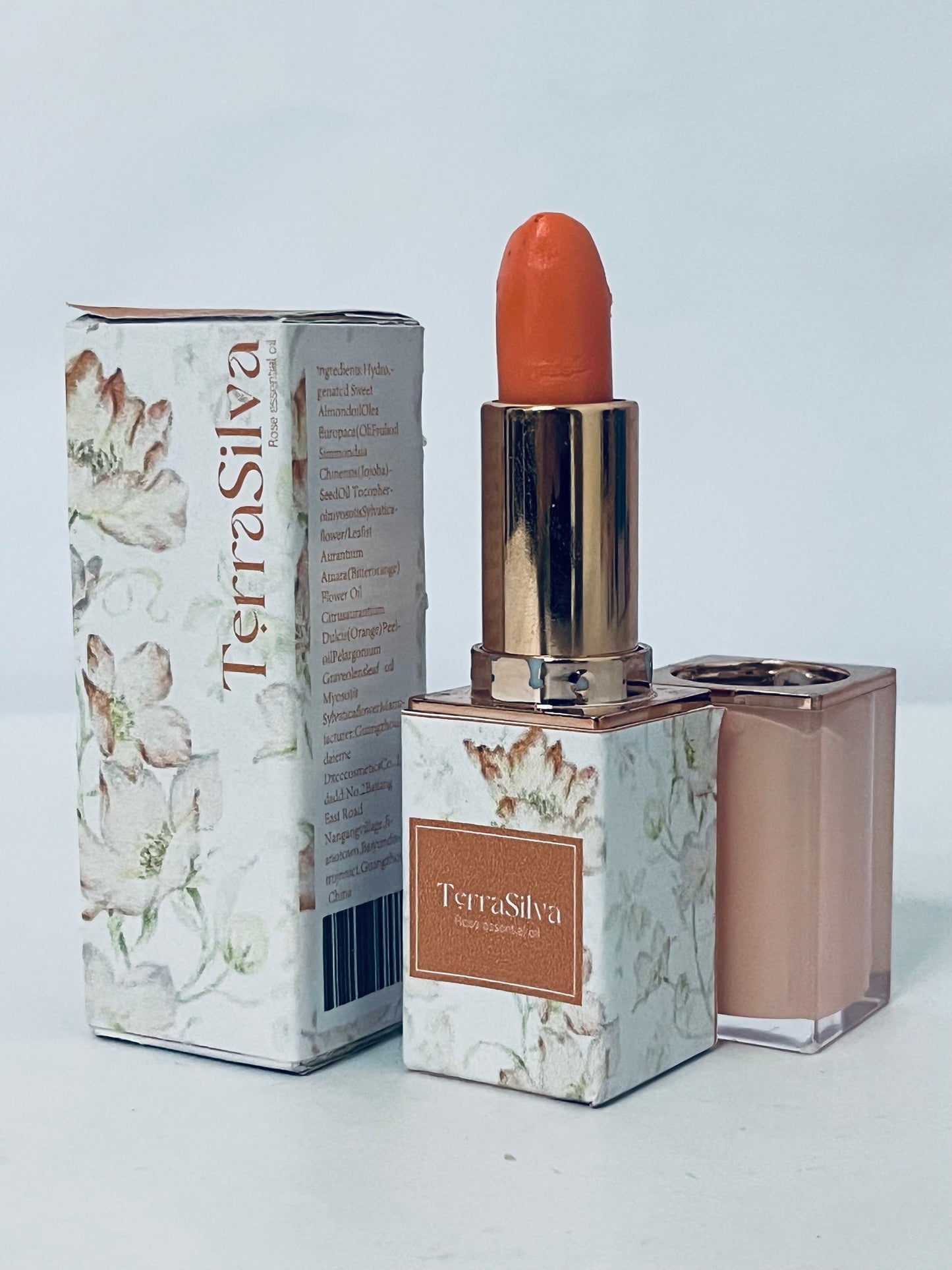 TerraSilva Lipstick for Women - Smudge Proof Lip Stick, Long Lasting Satin Lipstick with No Bleed Hydrating Formula