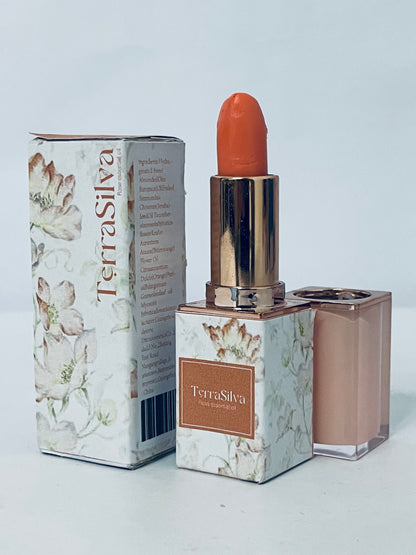 TerraSilva Lipstick for Women - Smudge Proof Lip Stick, Long Lasting Satin Lipstick with No Bleed Hydrating Formula