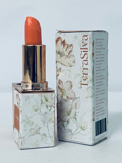 TerraSilva Lipstick for Women - Smudge Proof Lip Stick, Long Lasting Satin Lipstick with No Bleed Hydrating Formula